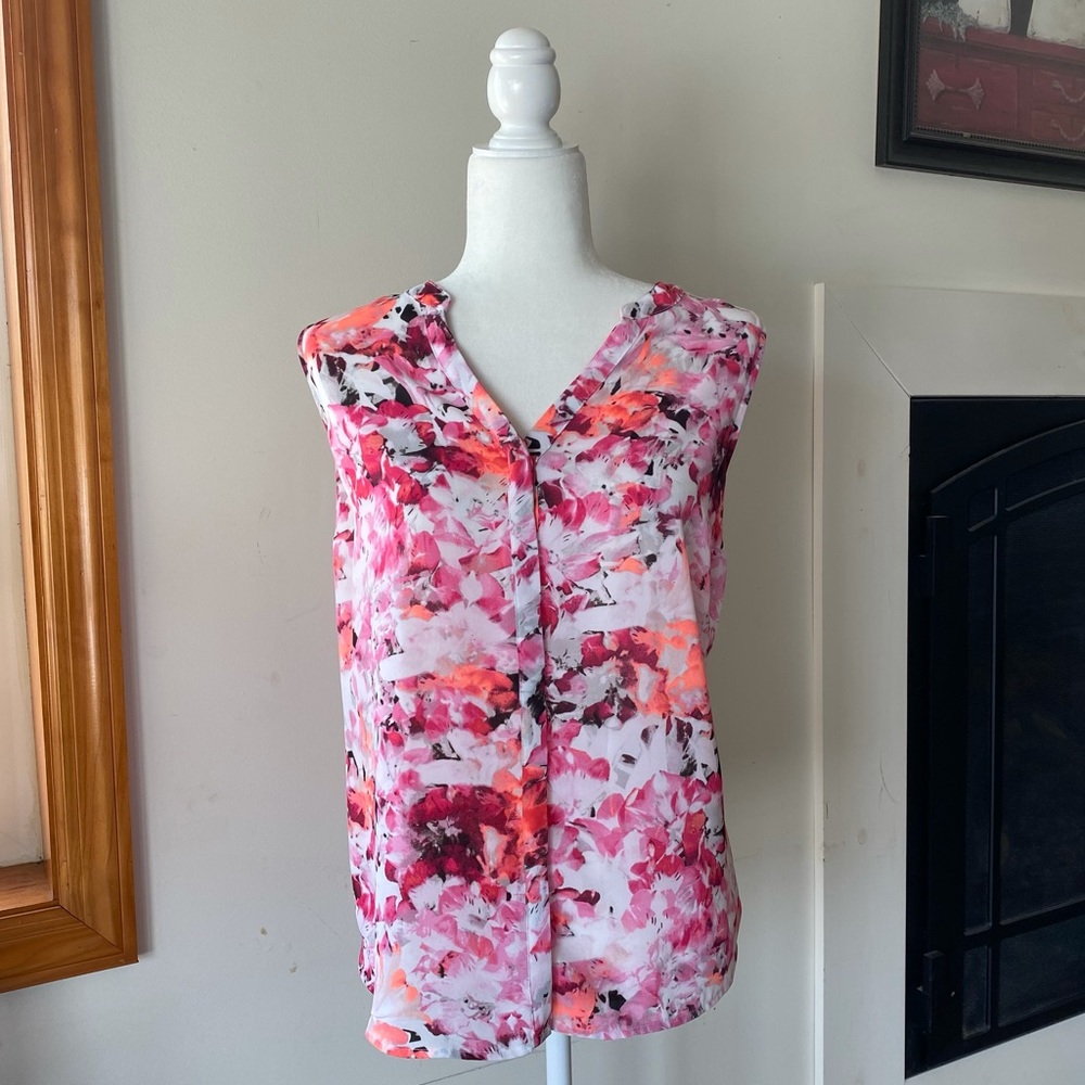 Apt. 9 Women’s Sleeveless Floral Button Up Blouse